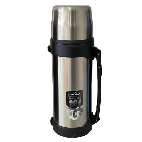 Shotay Adventure 1200ml Outdoor Çelik Termos Gümüş ST-8213G ürün görseli