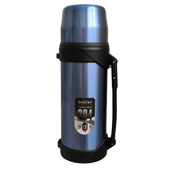 Shotay Adventure 1200ml Outdoor Çelik Termos Mavi ST-8213M ürün görseli