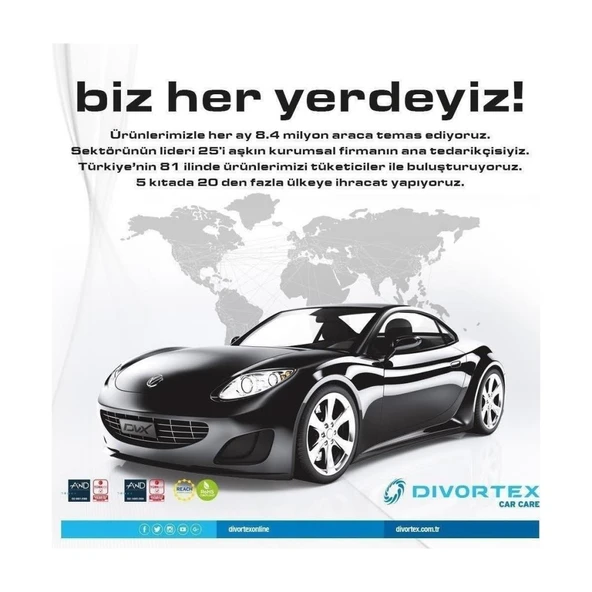 Divortex V1 Ağır Vasıta,Dorse,Branda Fırçasız Yıkama Köpüğü 5 Kg - 3