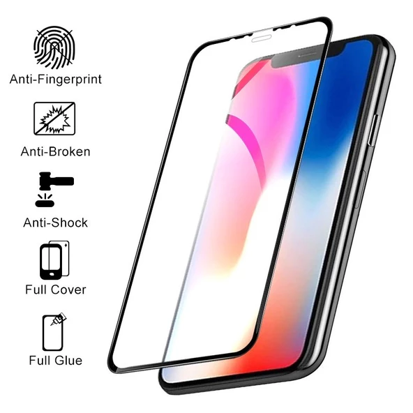 Apple iPhone 11 Pro Max 5D Mat Seramik Tam Kaplayan Ekran Koruyucu Cam - 11