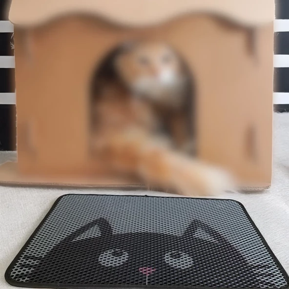 Gatito Gri 40x60 cm Elekli Kedi Kumu Paspası - 2