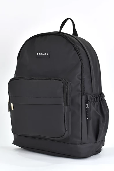 Sisley Okul Sırt Çantası Unisex Çok Gözlü Günlük Seyahat Sırt Çantası Siyah 12913 - 4