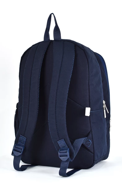 Sisley Okul Sırt Çantası Unisex Çok Gözlü Günlük Seyahat Sırt Çantası Lacivert - Resim 5