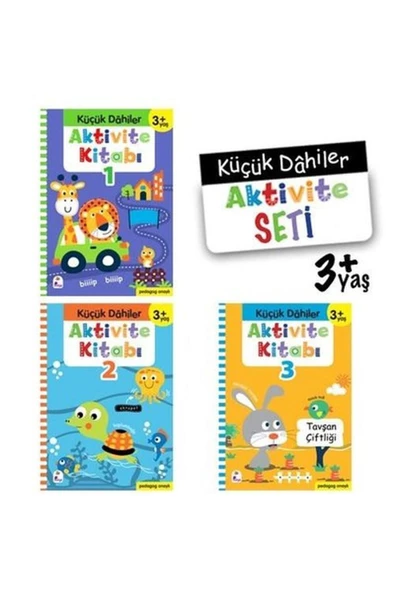 Küçük Dahiler Aktivite Seti 3 Yaş - 3 Kitap Takım