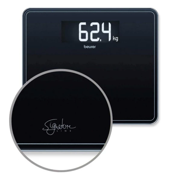 Beurer Gs 410 Signatureline Siyah Cam Banyo Baskülü - 2