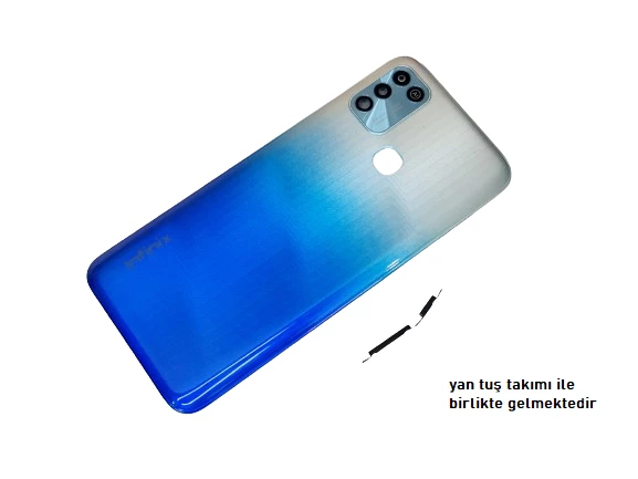 Infinix HOT 11 PLAY KASA ARKA Pil Batarya Kapağı MAVİ