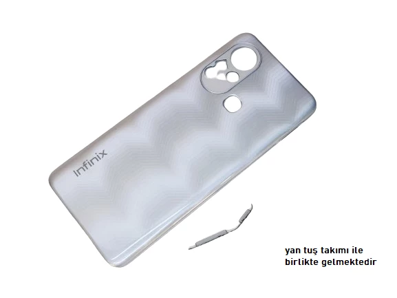 Infinix HOT 11S KASA Arka Pil Batarya Kapağı GRİ