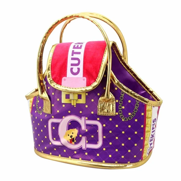 Cutekins Taşıma Çantalı Peluş Köpek - 6