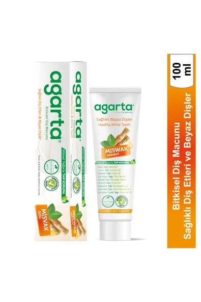 Agarta Doğal Diş Macunları(Misvak 100 ml + Propolis 100 ml + Bitki Özlü 100 ml + Karbon 100 ml) - 2