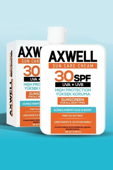 Axwell 30 Faktör Güneş Kremi 100 ml