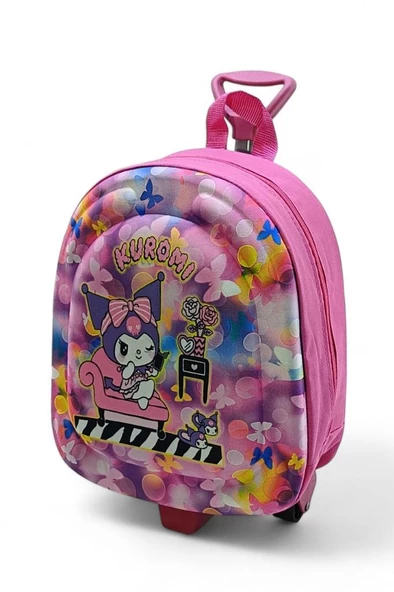 Anaokulu Çekçekli Sırt Çantası 3D Kabartmalı Kreş Kız Çocuk Çantası - 7