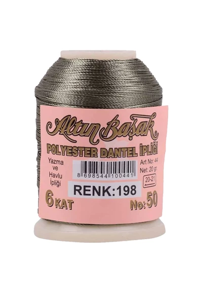 3 Adet Altınbaşak Oya ve Dantel İpi 20 gr - Royaleks - No: 074 - 696 - 198 - 3
