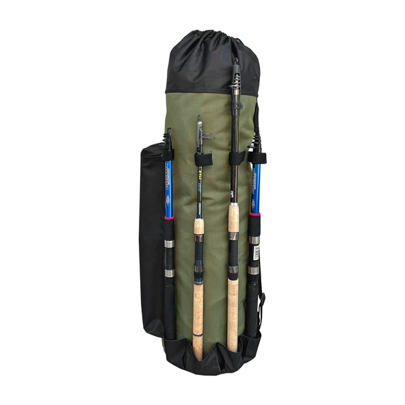 Euro Fish Kamış Çantası Boru Tipi Siyah-Haki 80 cm (38004) - 2