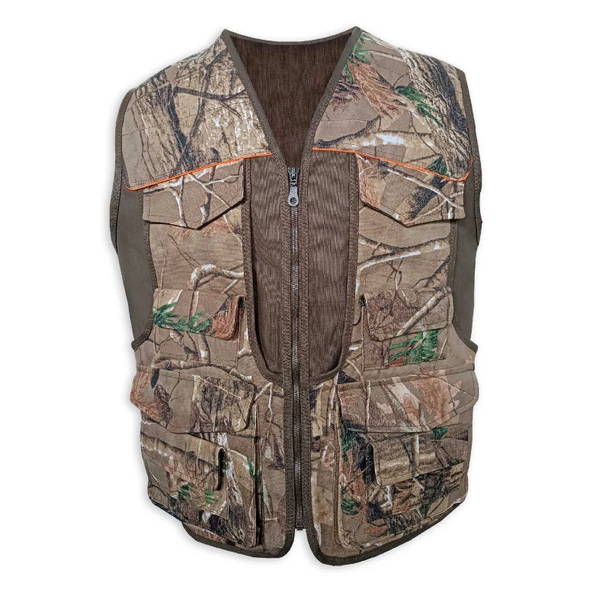 Savex Kahve Meşe Desen Avcı Yeleği (27168) - 2
