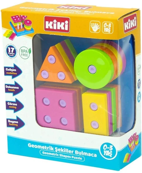 ERDEM KİKİ GEOMETRİK ŞEKİLLER BULMACA AE-1410 - 2