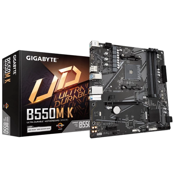 Gıgabyte B550m K Amd B550 4733 Mhz (Oc) Ddr4 Soket Am4 Matx Anakart