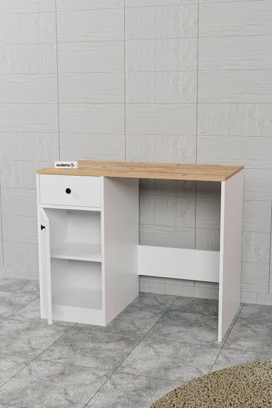 Evdemo Sena Çamaşır Makinesi Dolabı Atlantik Çam Beyaz - 6