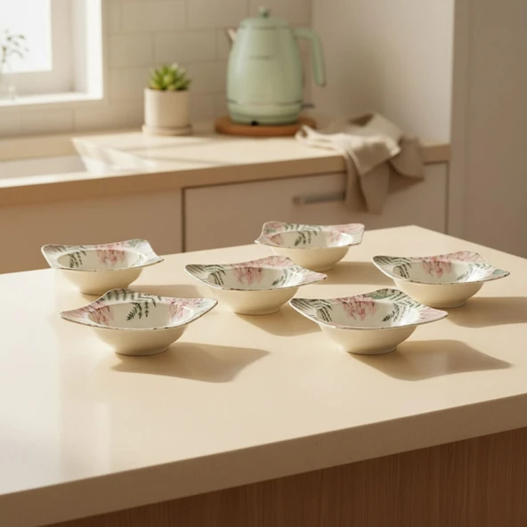 GÜRAL PORSELEN Spinoza 6 Adet 15 Cm Çorba Kasesi 1165 - Resim 2