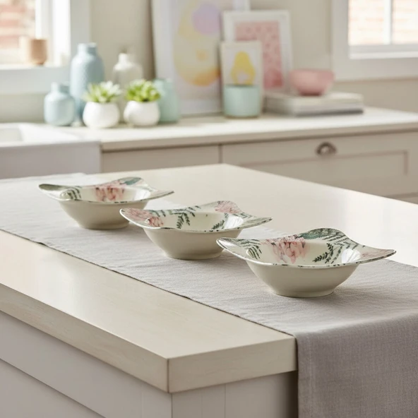 GÜRAL PORSELEN Spinoza 6 Adet 15 Cm Çorba Kasesi 1165 - Resim 3