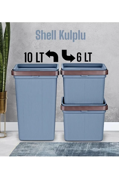 3 Parça Set Shell Kulplu 2 Boy Çocuk Odası Kıyafet Ve Çamaşır Sepeti Oyuncak Kutusu