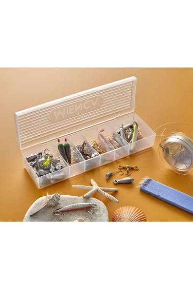 4 Adet Ring 6 Bölmeli Bitki Çayı Kutusu Saklama Kutusu - Çay Kahve Malzemesi Saklama Kutusu - 3