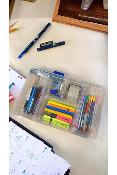 Nova 6 Adet 5 Bölmeli Çekmece Içi Düzenleyici- Ofis Masa Üstü Toparlayıcı Kutu Kapaksız - Resim 2