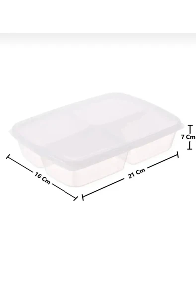 Large 12 Adet Bölmeli Piknik Saklama Kutusu Okul Beslenme Kabı Taşınabilir Diyet Öğünlük Porsiyon - 6