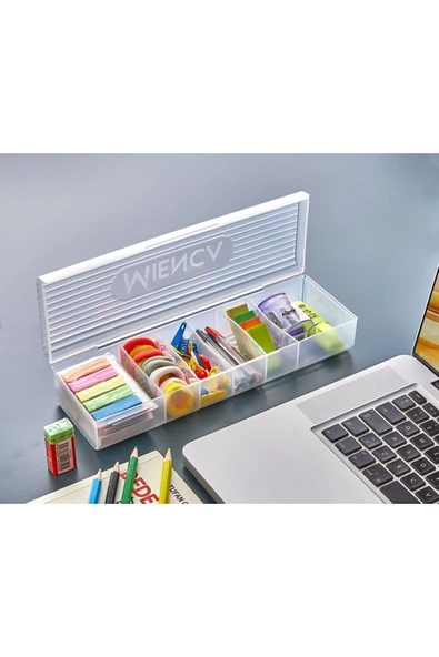 4 Adet Ring 6 Bölmeli Bitki Çayı Kutusu Saklama Kutusu - Çay Kahve Malzemesi Saklama Kutusu - 6