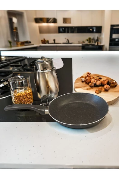 2'li Tava Seti - Granit Kaçerola Sos Tava Ve 20 Cm Tava - Sos Ve Omlet Tavası Seti - Resim 4
