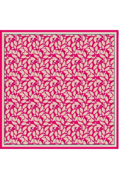 Soft Pembe Desenli Eşarp 6089-09