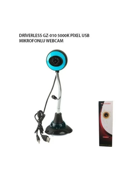 Gz-010 5000k Pixel Usb Mıkrofonlu Webcam -N