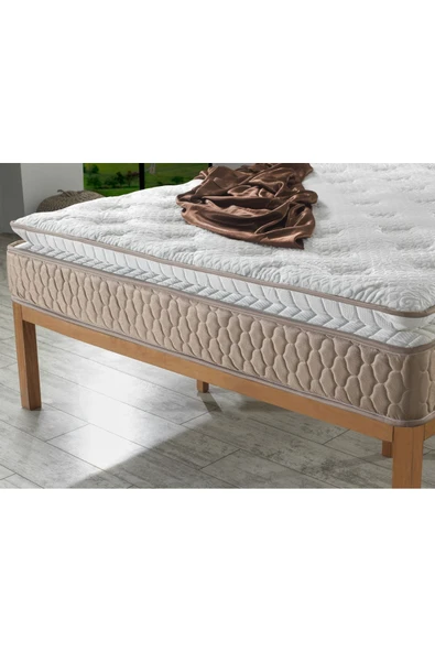 mubahyatak Ultra Ortopedik Aqua Pedli Paket Yaylı Peluş Tavşan Tüyü Kumaş Yatak - 3