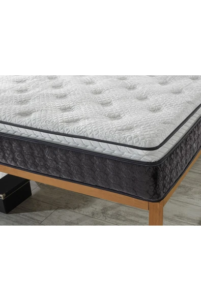 mubahyatak Antrasit Ultra Ortopedik Lara Pedli Paket Yaylı Tavşan Tüyü Kumaş Yatak - 5