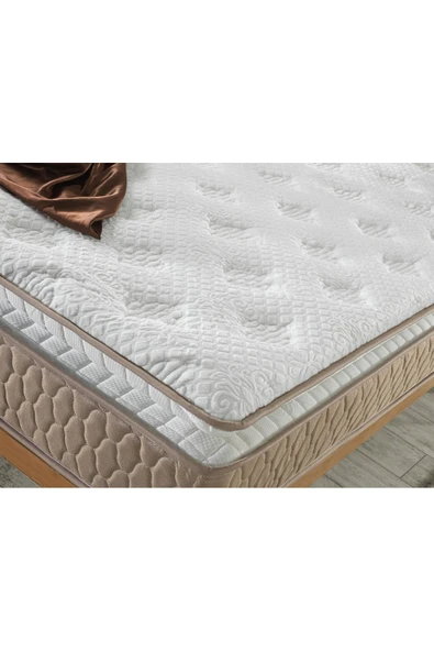 mubahyatak Ultra Ortopedik Aqua Pedli Paket Yaylı Peluş Tavşan Tüyü Kumaş Yatak - 5