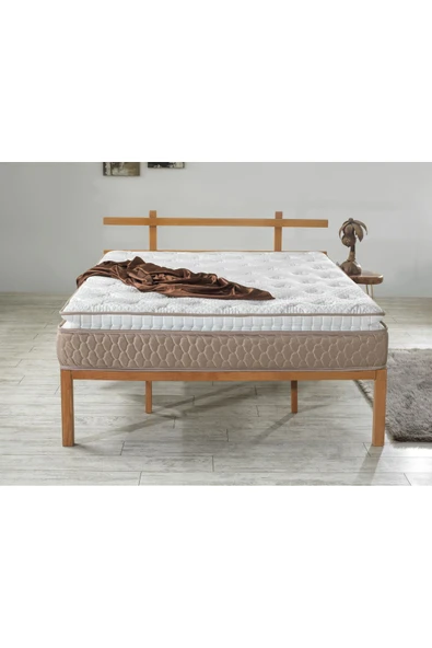 mubahyatak Ultra Ortopedik Aqua Pedli Paket Yaylı Peluş Tavşan Tüyü Kumaş Yatak - 2