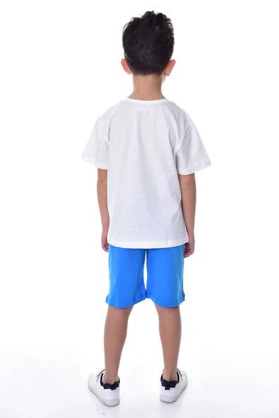Mickey Baskılı 2'li Şort - T-Shirt Çocuk Takım - 3