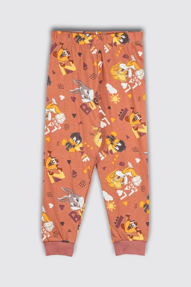 Çizgi Film Karakter Desenli %100 Pamuk Çocuk Pijama Takımı - 3