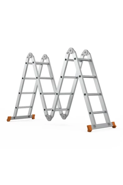 Saraylı Çok Amaçlı Fonksiyel Aluminyum Akrobat Merdiven 4x4 Basamaklı 450 Cm ürün görseli