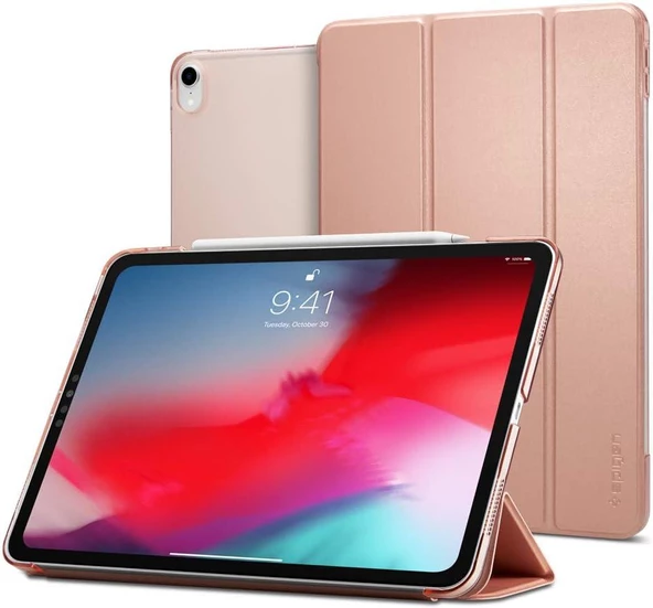 iPad Pro 11'' Kılıf, Spigen Smart Fold Rose Gold Outlet