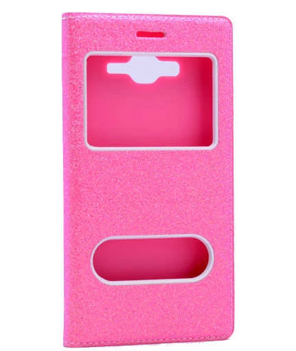 Galaxy Grand Prime G530 Kılıf Simli Dolce Kapaklı Kılıf - Resim 10