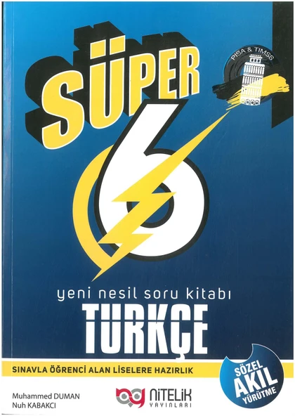 Nitelik Süper 6.Sınıf Türkçe Soru Kitabı