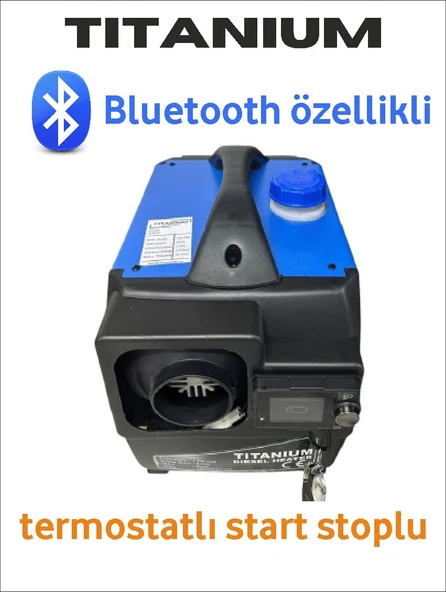 Titanium Çanta Tipi Webasto Dizel Isıtıcı Taşınabilir bluetooth,lu 12/24/220 Volt