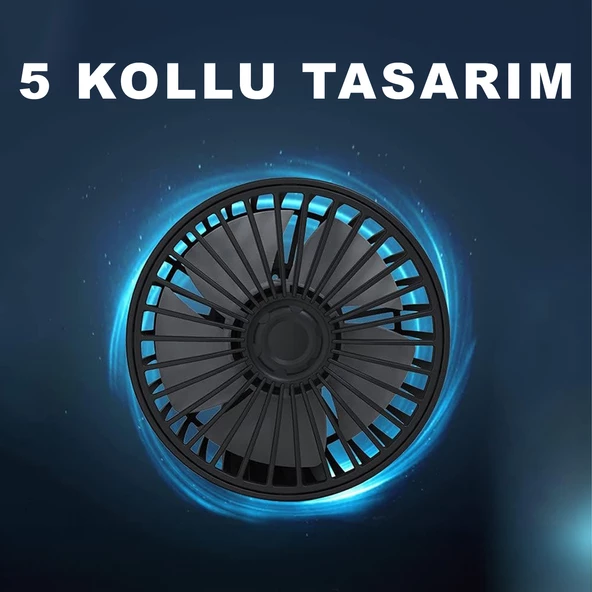 Araç Araba Otomobil Mini 2 li Vantilatör Fan Pervane Soğutucu 12V FAN10 - Resim 4