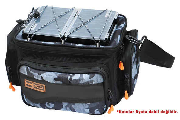 Fujin Black Camo Helper Bag - Balıkçı Çantası - 3