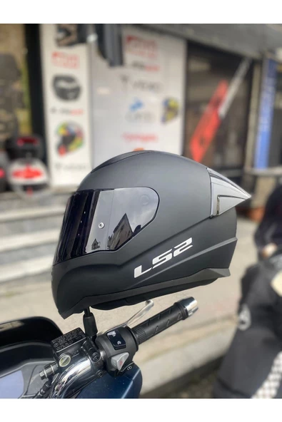 LS2 Rapıd 2 Mat Siyah Kask - Siyah Vizör Spoiler
