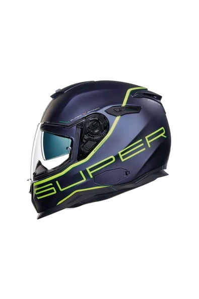 Nexx Sx.100 Superspeed Mat Mavi-sarı Kask