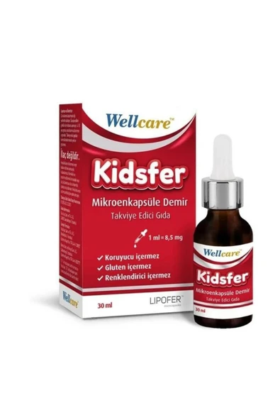 Wellcare Kidsfer Mikroenkapsule Demir Damla 30 ml ürün görseli