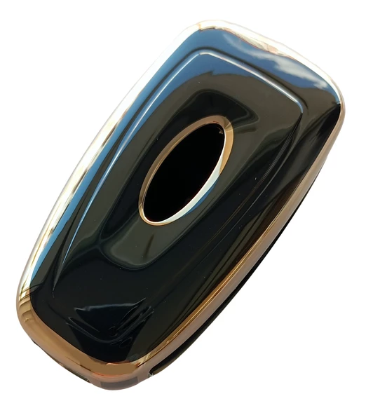 Ford Focus 3 Transit Courier Uyumlu Silikon Nano Anahtar Kumanda Kılıfı Siyah - 2