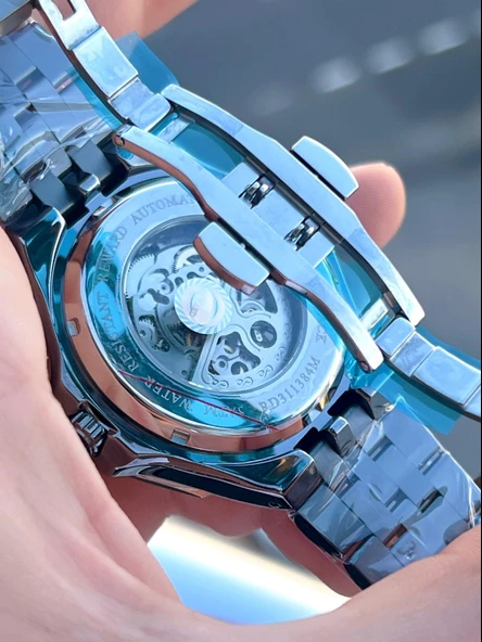 Reward Tam Otomatik Çelik Kordon Tasarım Kadran 5 Atm Suya Dayaknıklı Erkek Kol Saati EA.145831 - 5