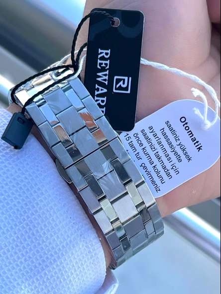 Reward Tam Otomatik Çelik Kordon Tasarım Kadran 5 Atm Suya Dayaknıklı Erkek Kol Saati EA.145831 - 6